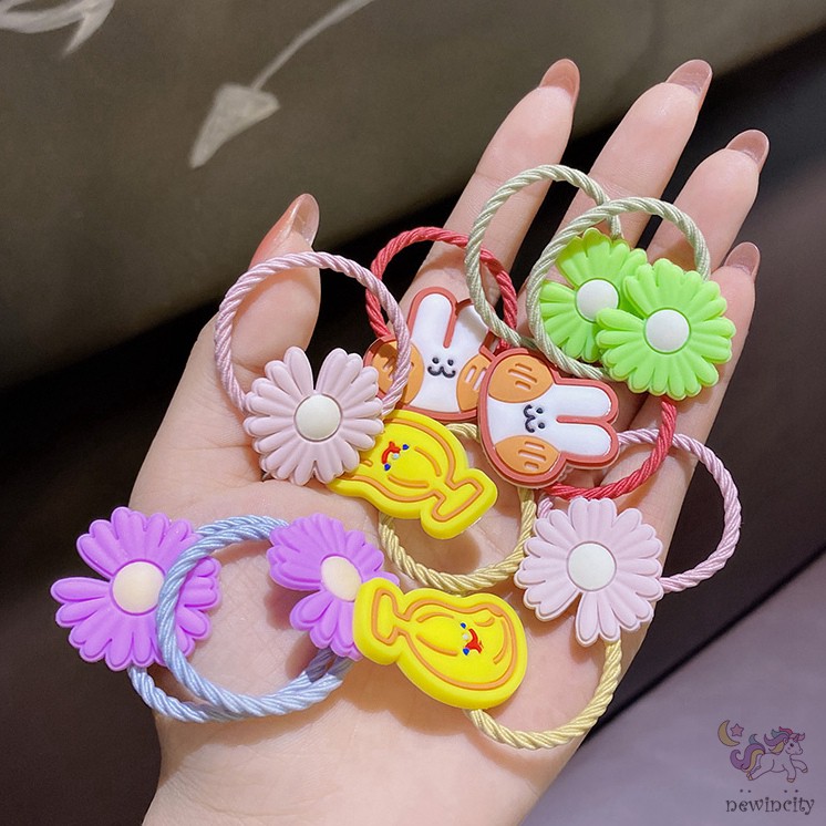 Dây Buộc Tóc Co Dãn Trang Trí Trái Cây Xinh Xắn Thời Trang Cho Bé