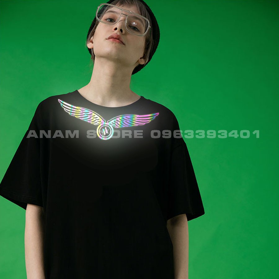 Áo thun phản quang Tay Lỡ Nam Nữ Cánh Cổ