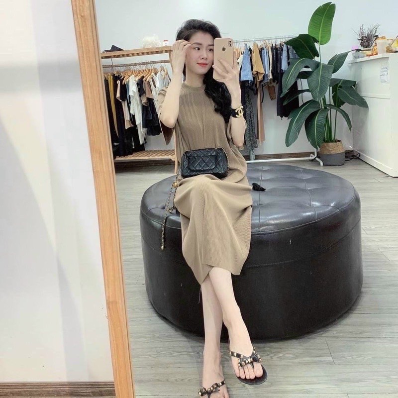 Váy xuông Tăm 50-70kg gọn dáng sang chảnh