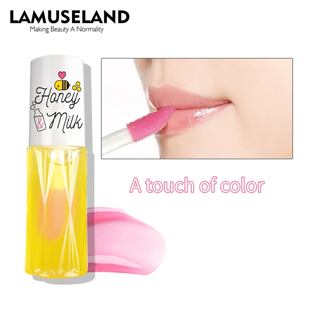 Set 2 son Lamuseland LA0005+LK32L gồm son chống thấm nước lâu trôi + son dưỡng ẩm mật ong chống nứt nẻ 8g+9g