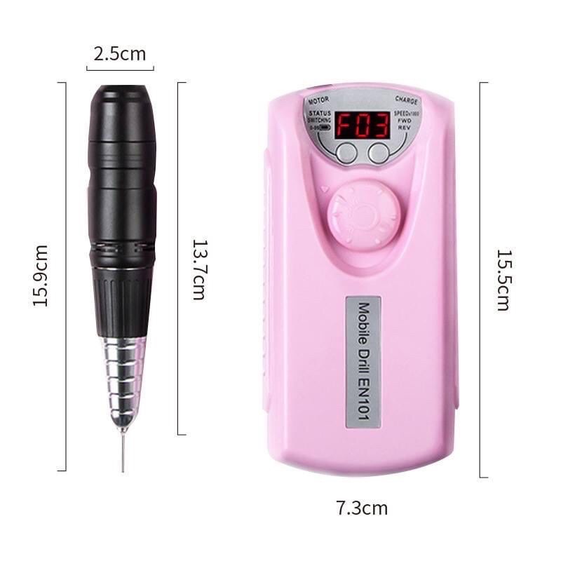 Máy Mài Móng Tay Chạy Điện STE101 Mới Máy Mài Móng Tay Dùng Pin Khỏe Và Êm Ái - Bảo Hành 6 Tháng