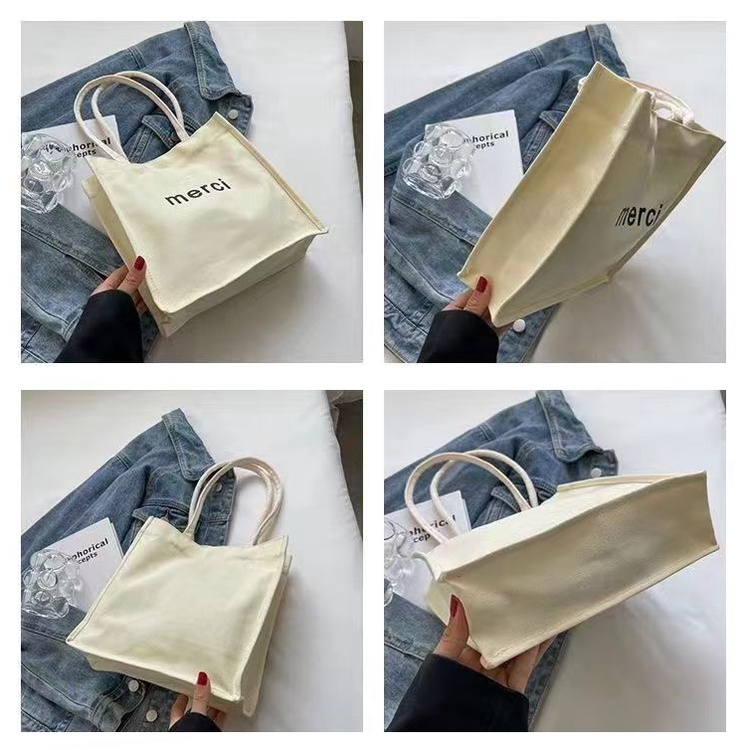 Túi Tote Mềm Đeo Vai Phong Cách Hàn Nhật Đơn Giản Cho Nữ túi máy tính xách tay giấy A4 túi hàng hóa Có thể đựng sách / máy tính bảng