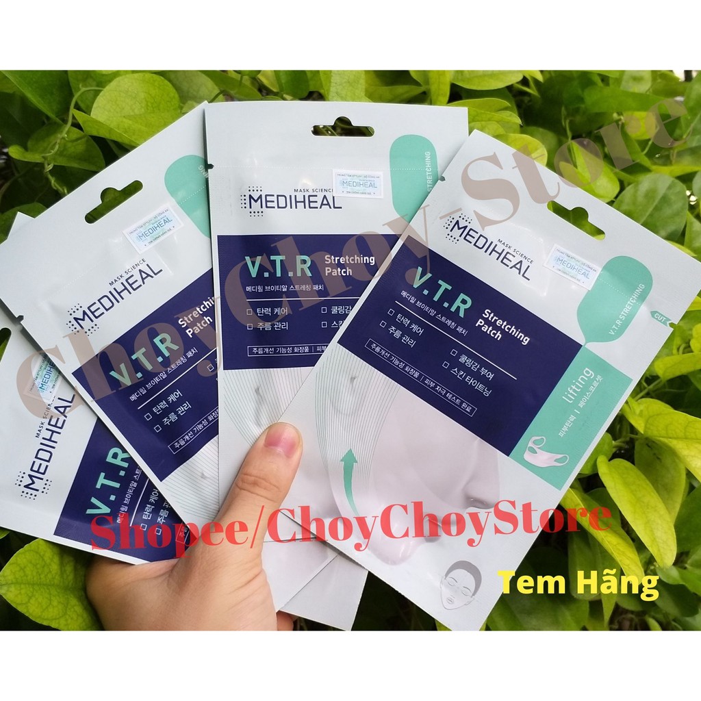 [PP Mediheal VN] Combo 10 Masks  Mediheal V.T.R Stretching Patch 20ml - Mặt nạ Vline nâng cơ, giảm mỡ, tạo hình V-line