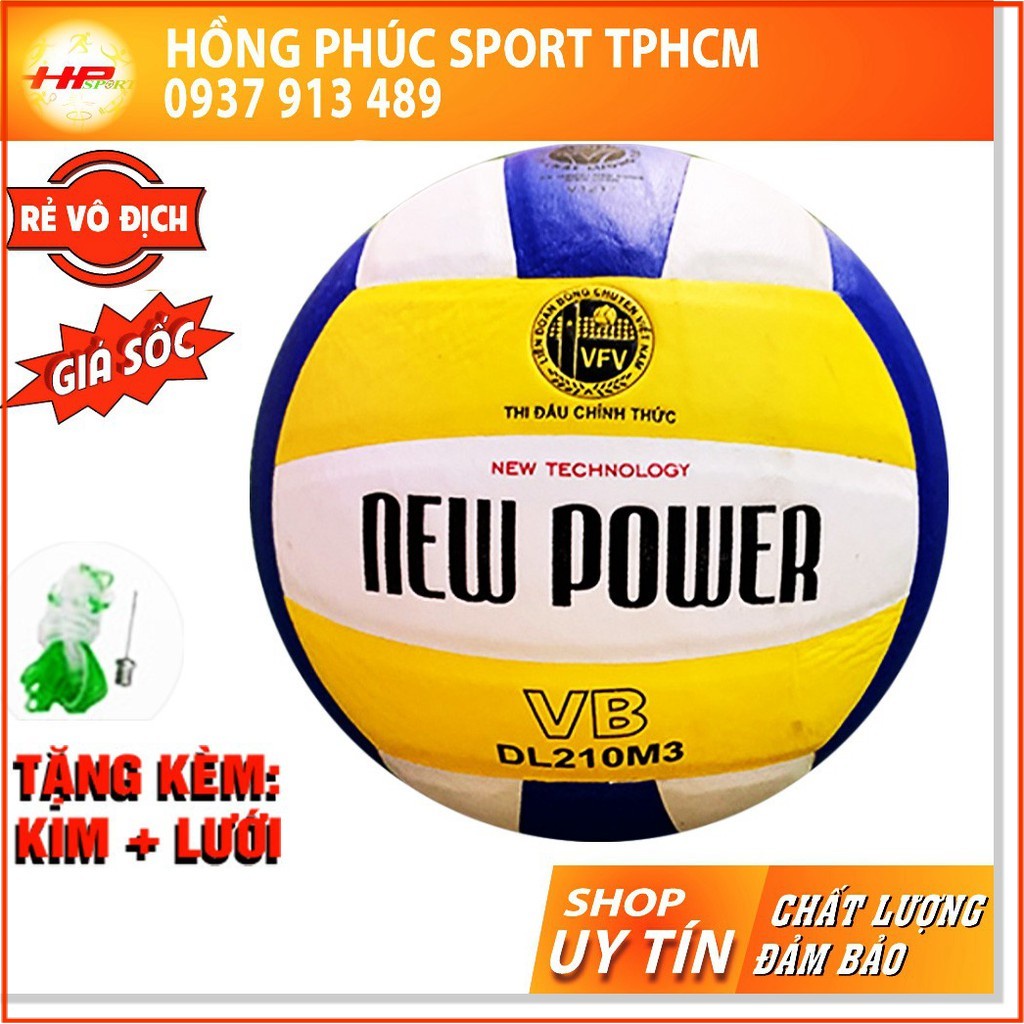 Bóng chuyền Động Lực New Power DL210M3 - Quả banh bóng chuyền tốt dùng trong thi đấu cho nam nữ chính hãng