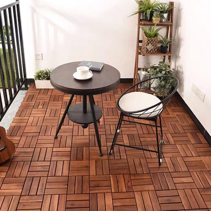 Vỉ sàn gỗ 12 nan 30x30cm - Tấm Thảm Gỗ Vỉ Nhựa Ghép Lót Sàn Chống Nắng Nóng Chống Trơn Trượt Hàng Việt Nam Cao Cấp