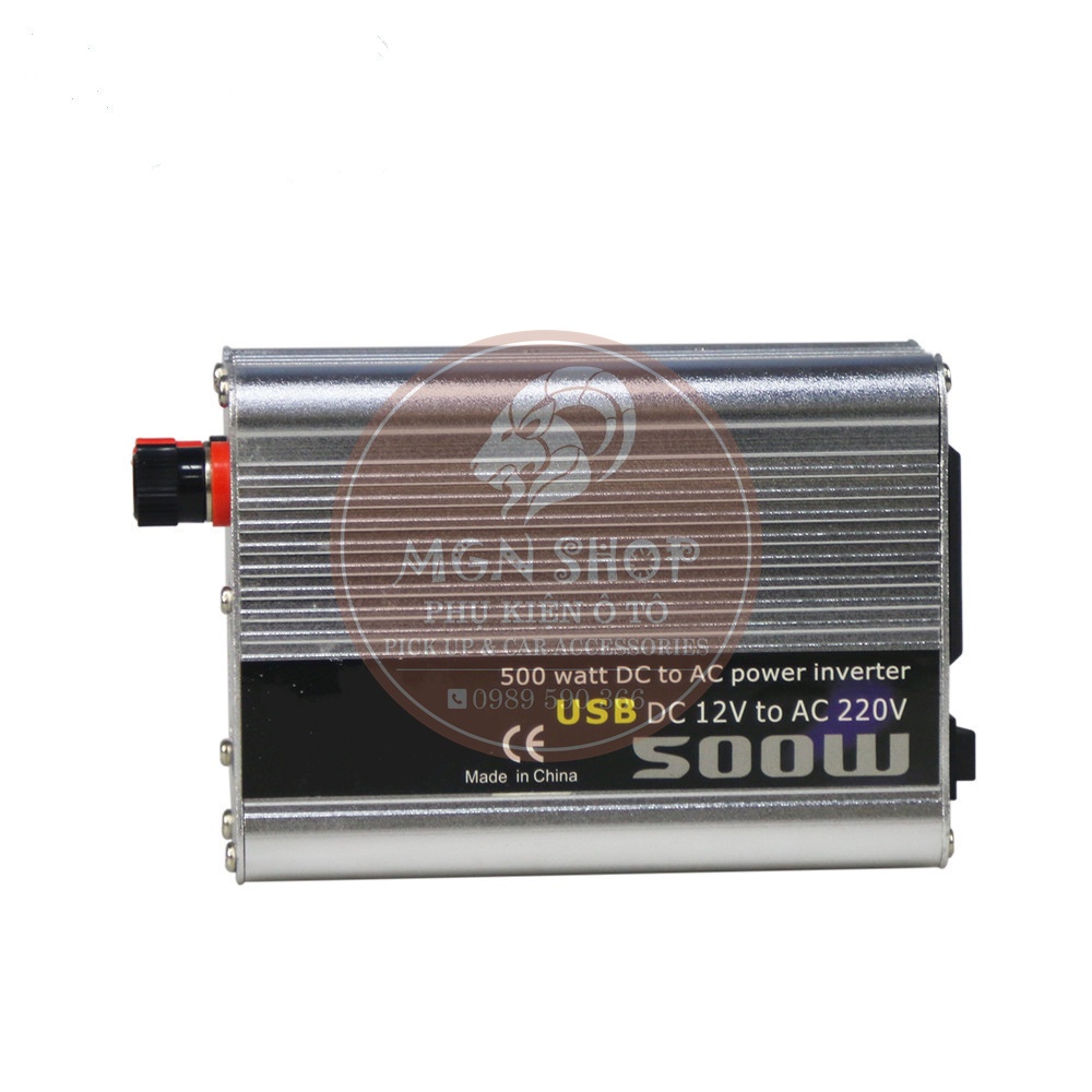 [Bộ biến tần chuyển đổi dòng điện] [DC 12V to AC 220V] [500W] ô tô
