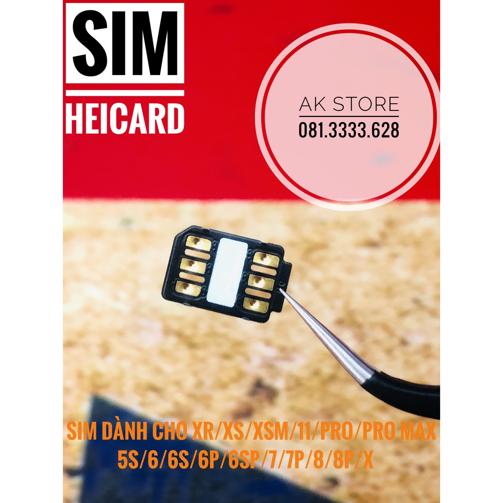 Sim Ghép Thần Thánh Heicard Cho iHPhone Lock Fix Full Như Quốc Tế Từ  iPhone SE Đến 12 PRO MAX