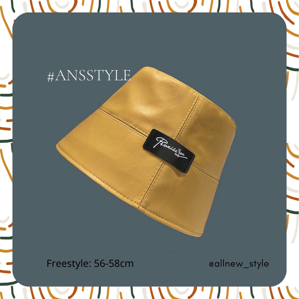 Nón bucket da che mặt Promise you unisex từ Allnewstyle