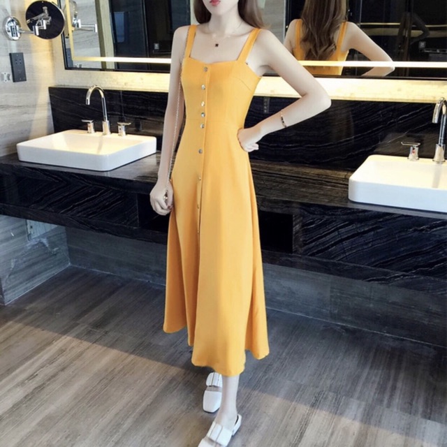 Maxi 2 dây vàng | BigBuy360 - bigbuy360.vn