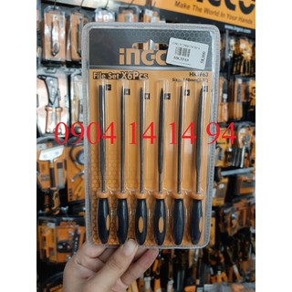 140mm bộ giũa mini 6 chi tiết ingco hktf63