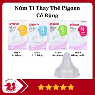 Set 2 núm ti thay thế Pigoen cổ rộng.