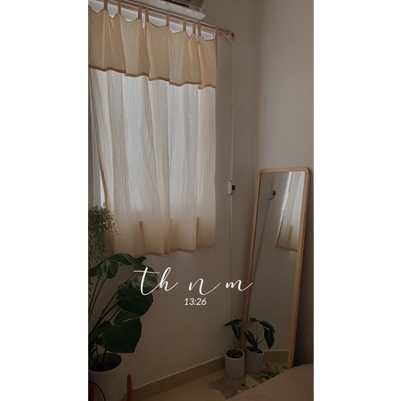 RÈM CỬA VINTAGE VẢI LINEN SIÊU CƯNG ( nowship )