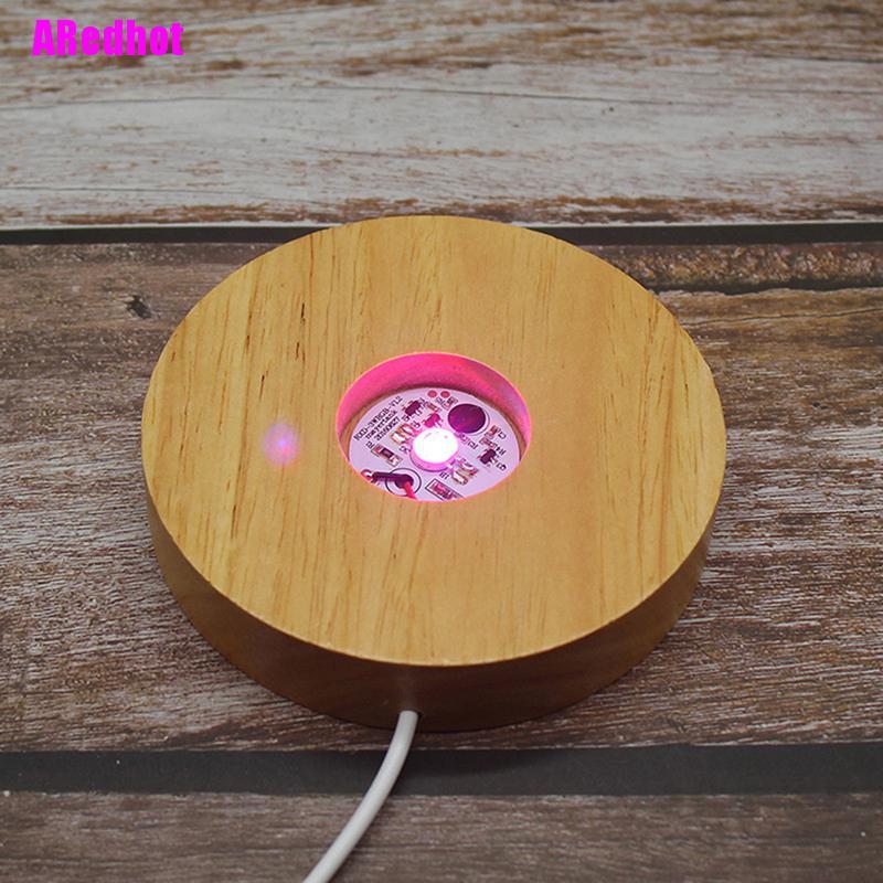 Đế Gỗ Trưng Bày Đèn Led / Nghệ Thuật 3D