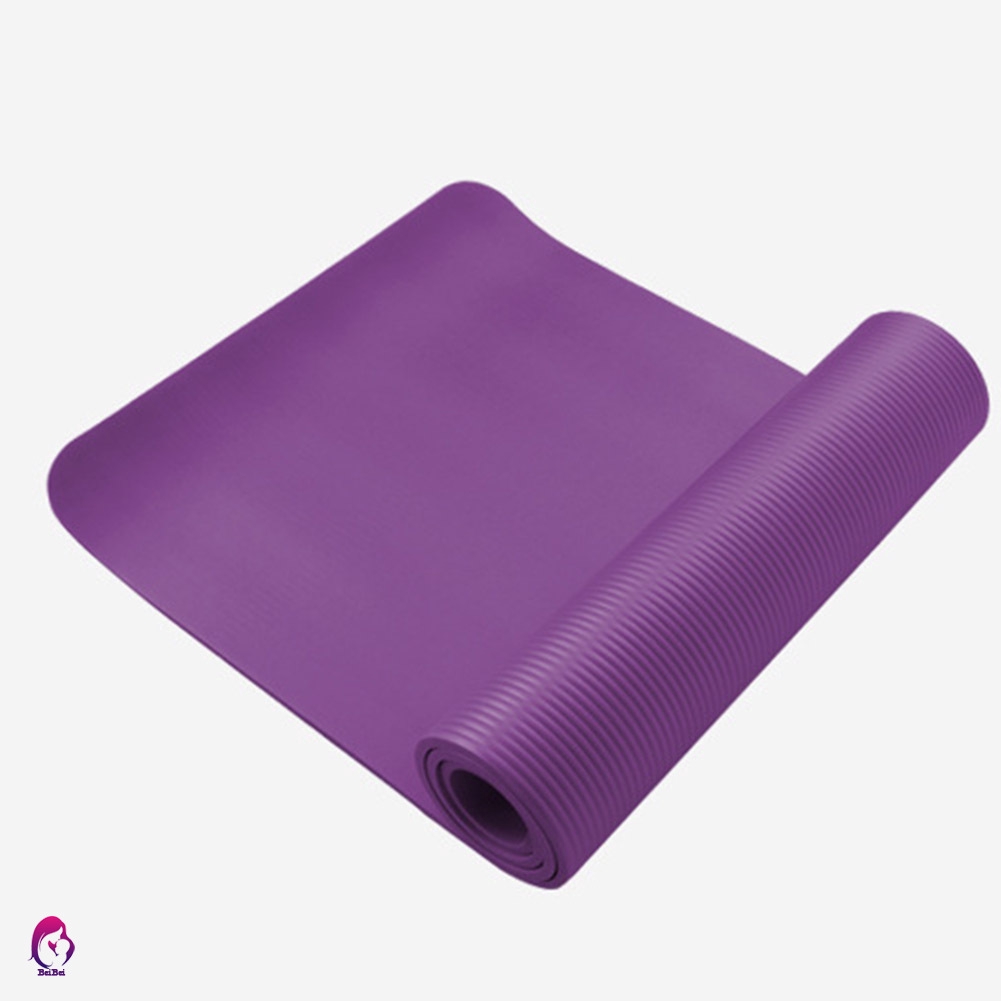 【Hàng mới về】 10mm Thick Durable Exercise Yoga Mat Sport Fitness Pad Portable for Gym Home
