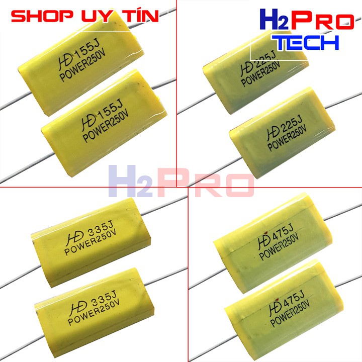 Đôi tụ cản loa, dùng cho phân tần loa các loại HĐ 155j 225j 335j 475j 250v ( 2 chiếc )