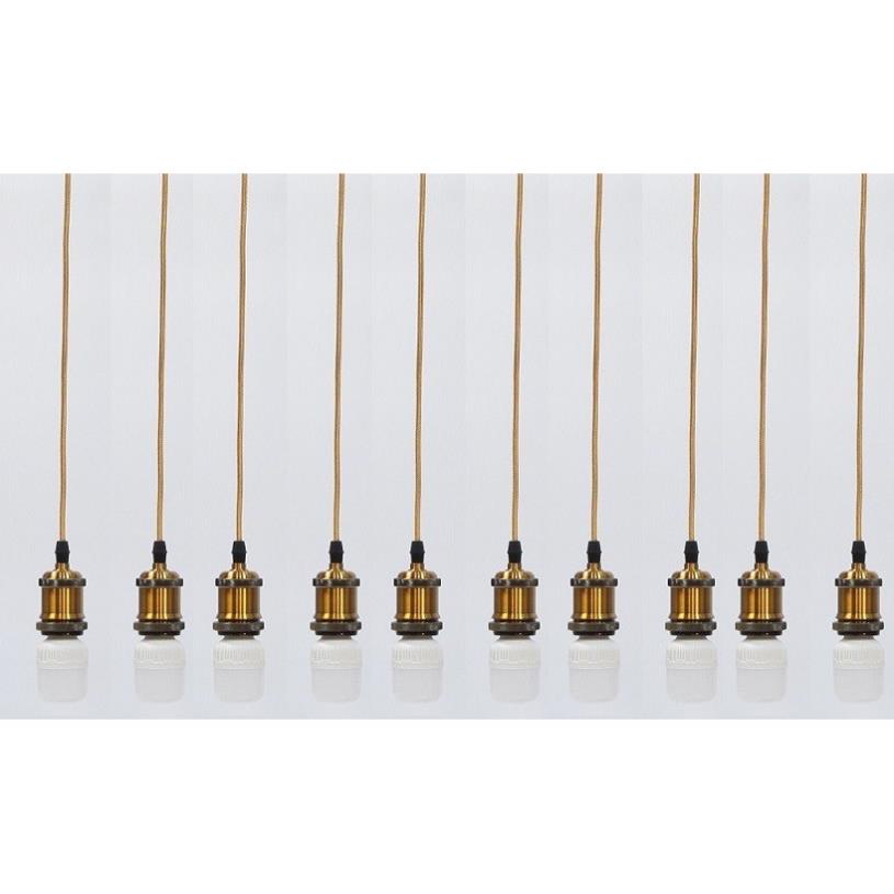 Bộ 10 dây đèn thả cổ điển bóng đèn led búp trụ trang trí 5w