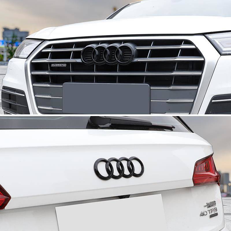 Miếng Dán Logo Màu Đen Trang Trí Xe Hơi Audi A3 / A4L / A5 / A6L / A7 / Audi
