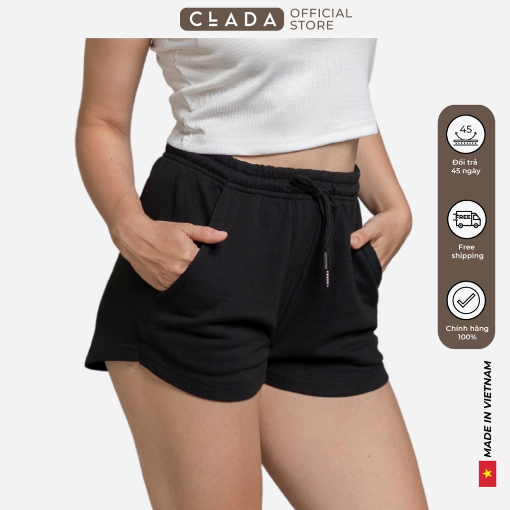 Quần short nữ thương hiệu CLADA - Đen