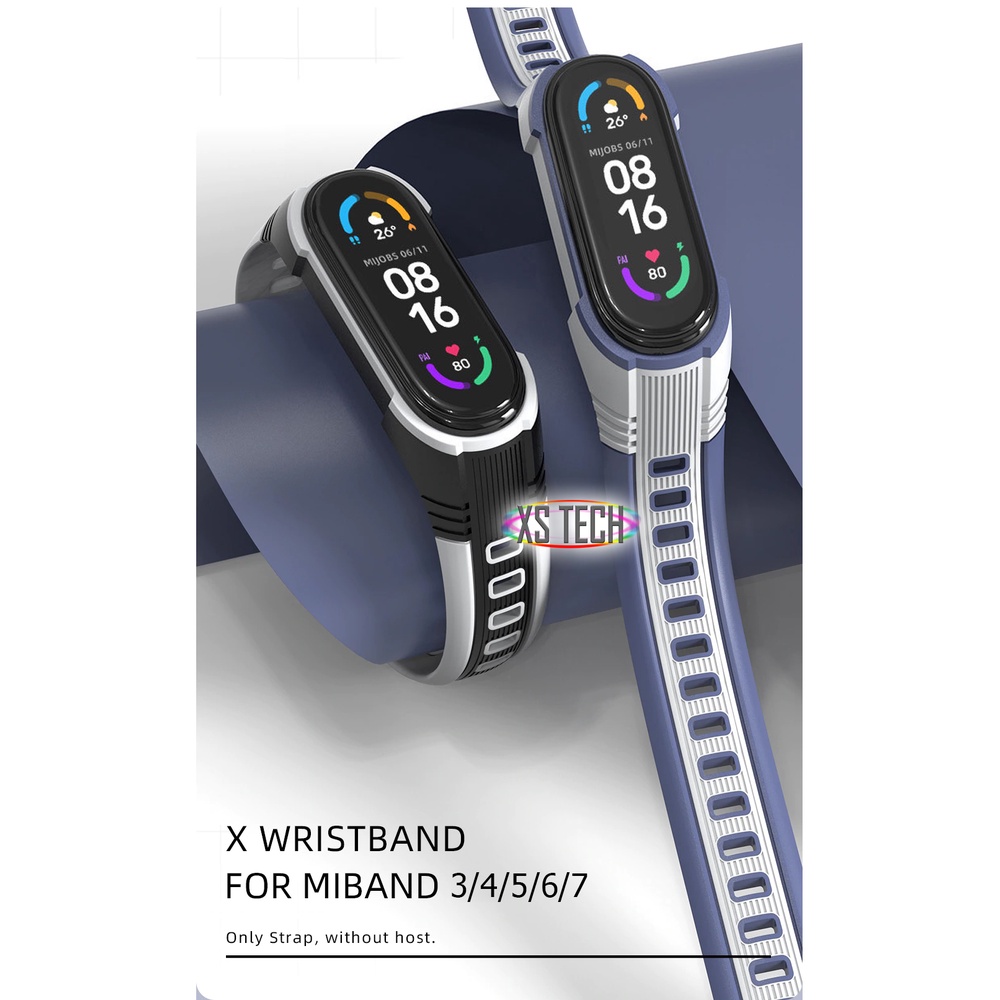 Dây đeo miband Mijobs Pulseira Global Version XStyle Xiaomi Miband 3 4 5 6 7
