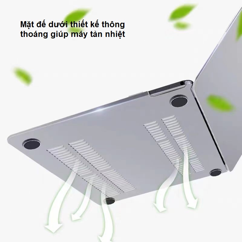 Case Macbook ốp hai mặt trong suốt Urtechcorner dành cho Mac Air 13.3 inch A1466/A1369/A1932/A2179/A2337