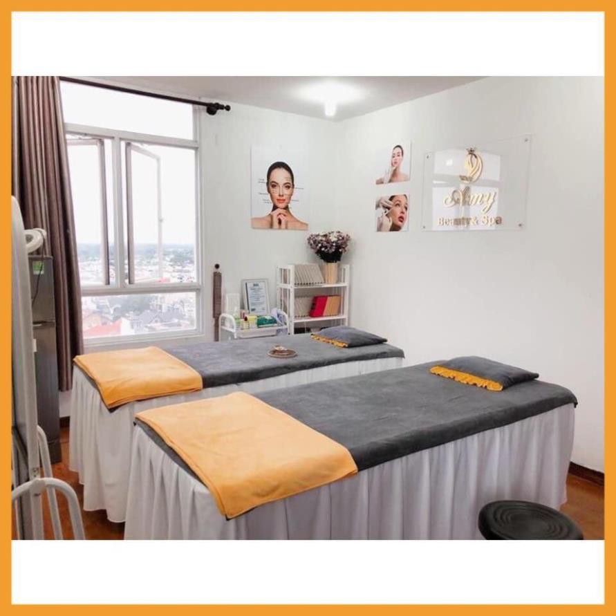 Khăn trải giường, đắp người spa kt 90x190- Thêu logo từ 10 khăn. phí thêu 15k/ khăn