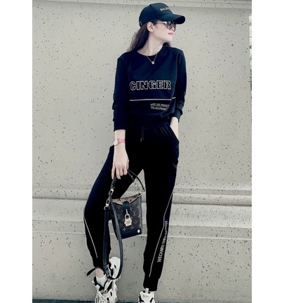 Đồ bộ nữ thu đông hàng cao cấp, vải mềm mịn co giãn thiết kế trẻ trung mặc ở nhà hay thể dục thể thao đều thoải mái | BigBuy360 - bigbuy360.vn