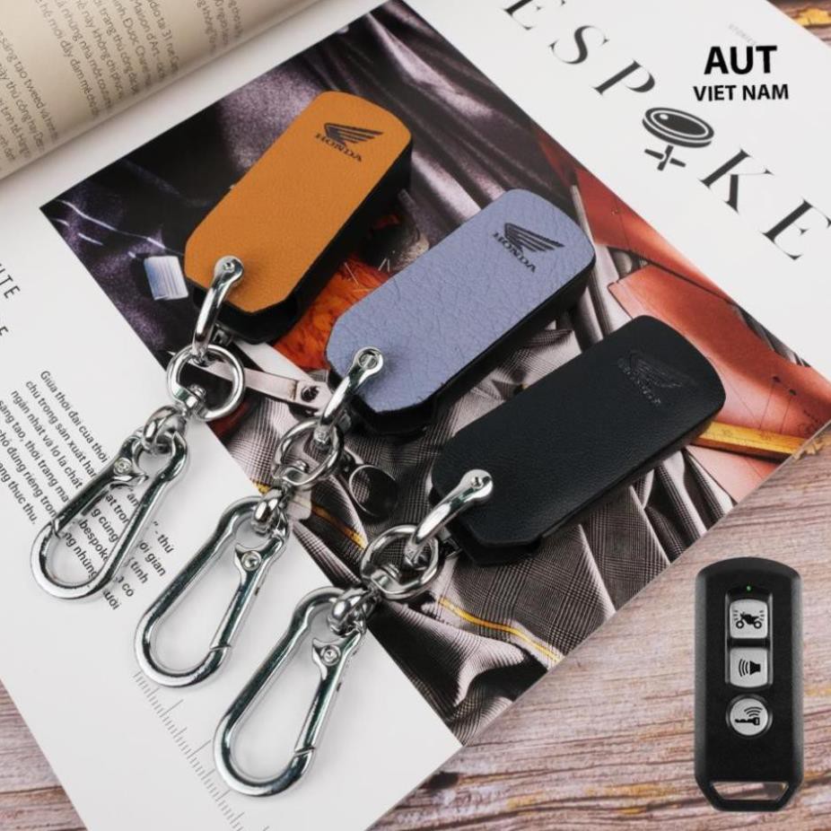 Bao da chìa khóa Smartkey Honda SH và SH Mode Handmade L V da bò cao cấp