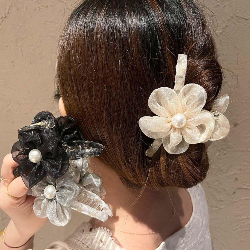 TWINKLE Kẹp Tóc Càng Cua Bằng Vải Cỡ Lớn Ngọt Ngào Mới Cho Nữ