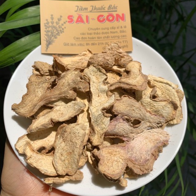 Gừng Thái Lát Sấy Khô 100gram (Gừng già, thơm, sạch, hàng mới)