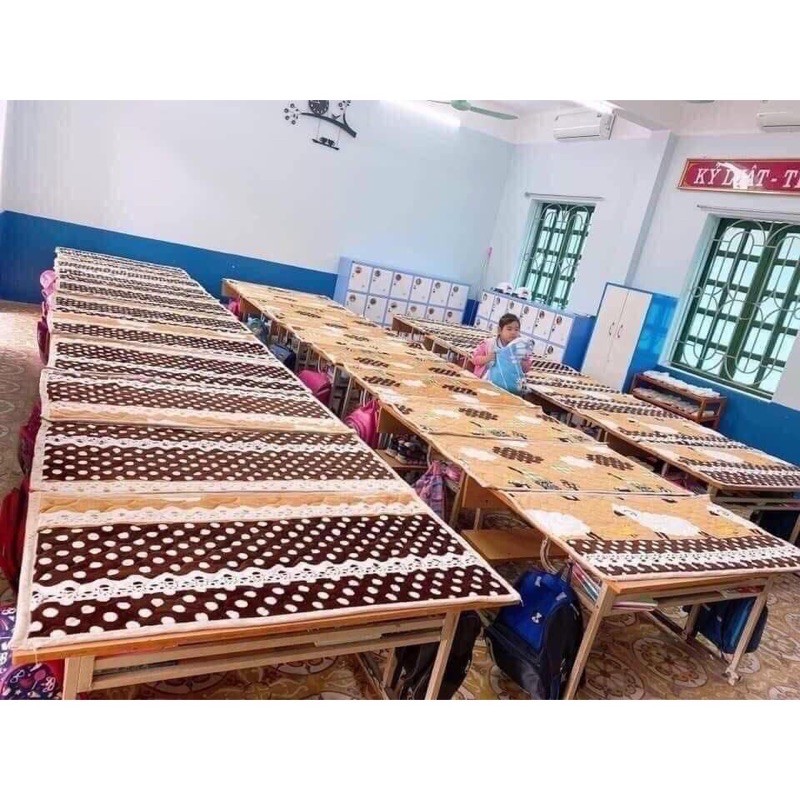 Nệm nhung đi học cho bé 1m2,1m4
