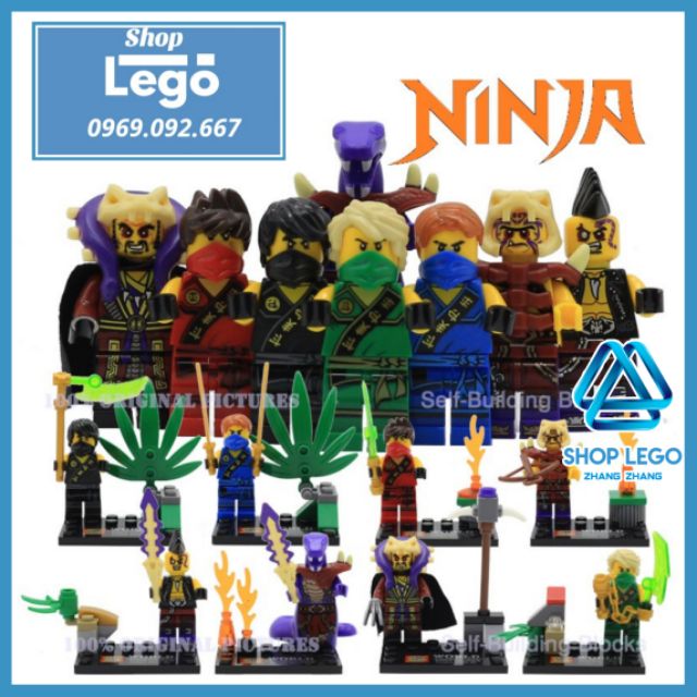 Xếp hình Ninjago Thunder Swordsman Jay Kai Lloyd Cole
Eyezor Zugu Chen Chop'rai Lego Minifigures SY272