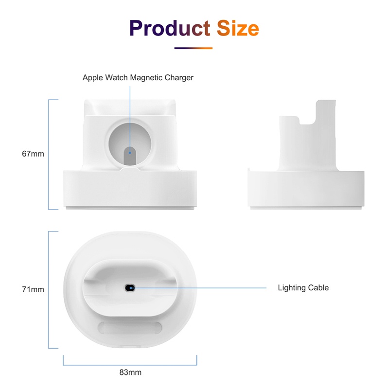 Watch Charging Stand Charger Dock Station 3 In 1 Charging Stand