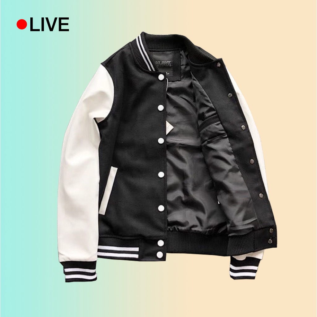 MLB - Áo khoác bóng chày nỉ tay áo da unisex MLBNY varsity jacket NEW YORK YANKEES
