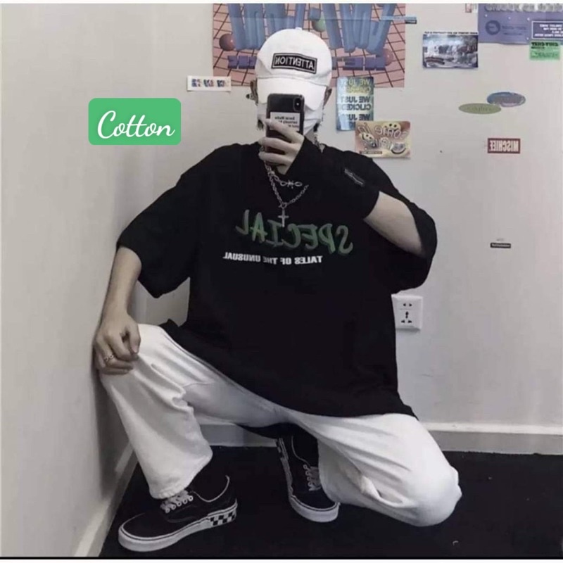Áo thun tay lỡ Unisex, áo phông form rộng SPECIAL