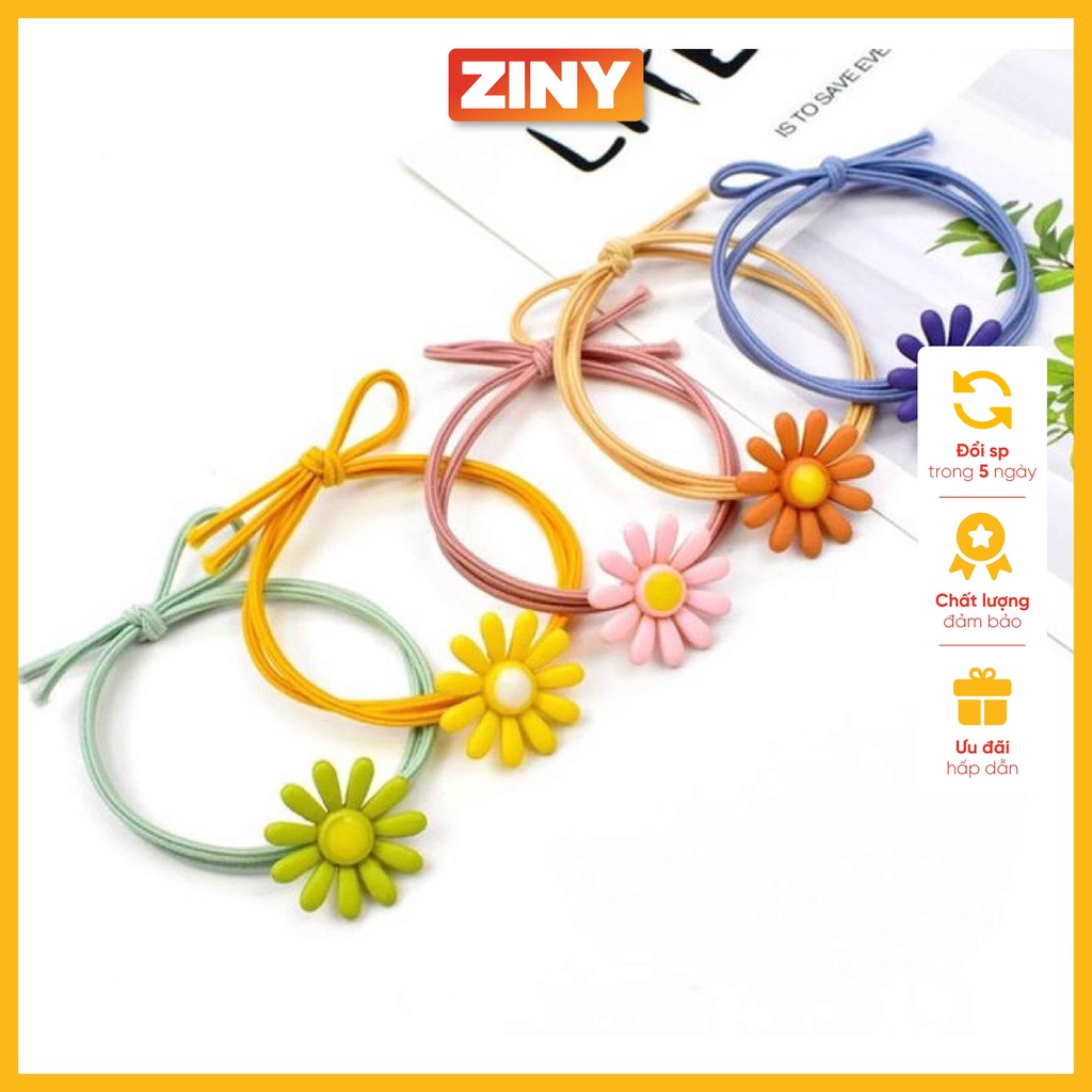 Thun cột tóc nhiều màu siêu xinh cute Ziny