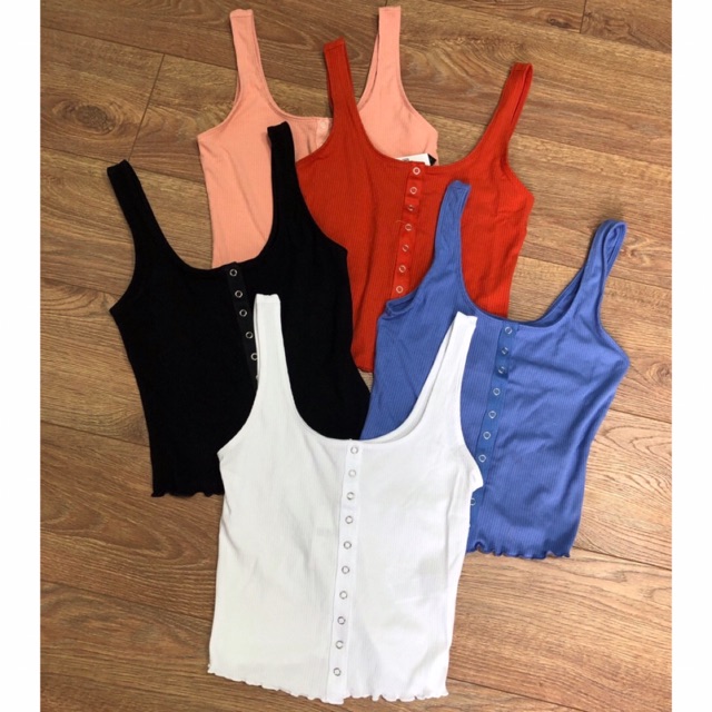 Croptop Nút Xoắn Lai F21