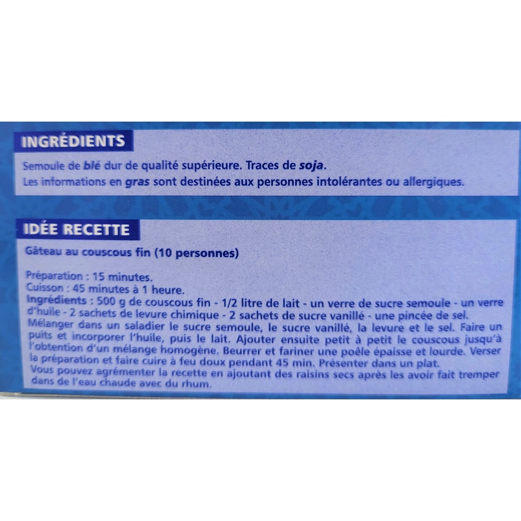 [Hộp 500g] HẠT LÚA MÌ CỨNG [Italia] CSN CousCous