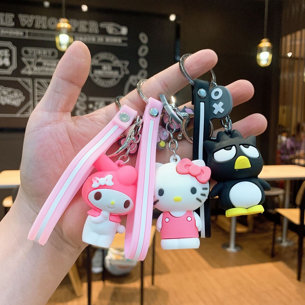 Hoạt Hình Móc Khóa Hình Hello Kitty Cinnamoroll Melody Dễ Thương