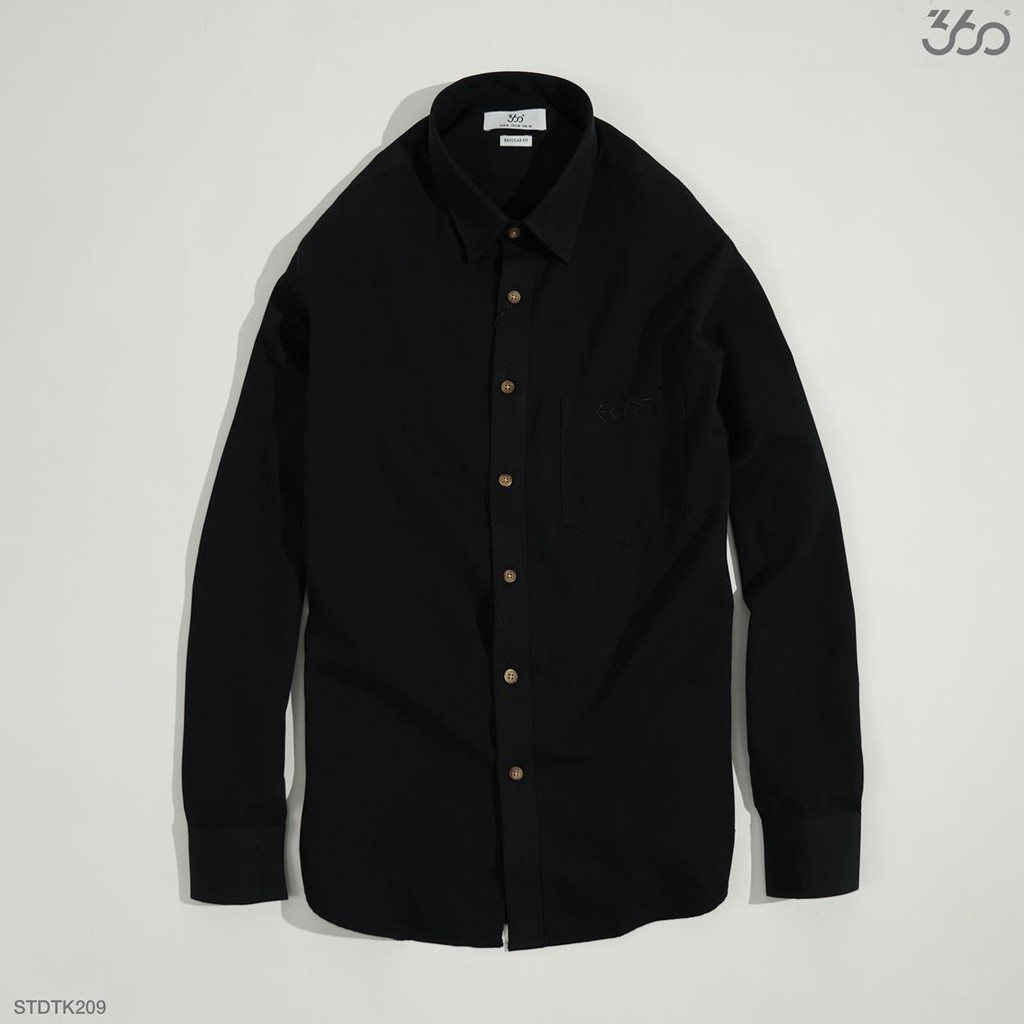 Áo sơ mi nam dài tay 360 BOUTIQUE cổ bẻ thêu hình ở túi ngực - STDTK209 | BigBuy360 - bigbuy360.vn