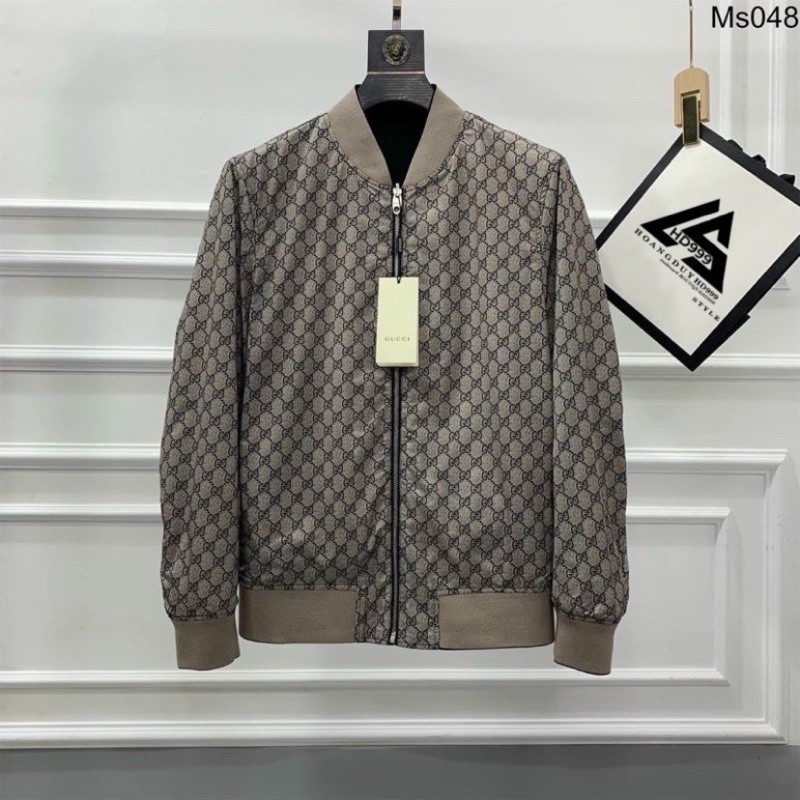 Áo Khoác gió 2 mặt logo da cực chất - Khoác bomber chất chơi BH998