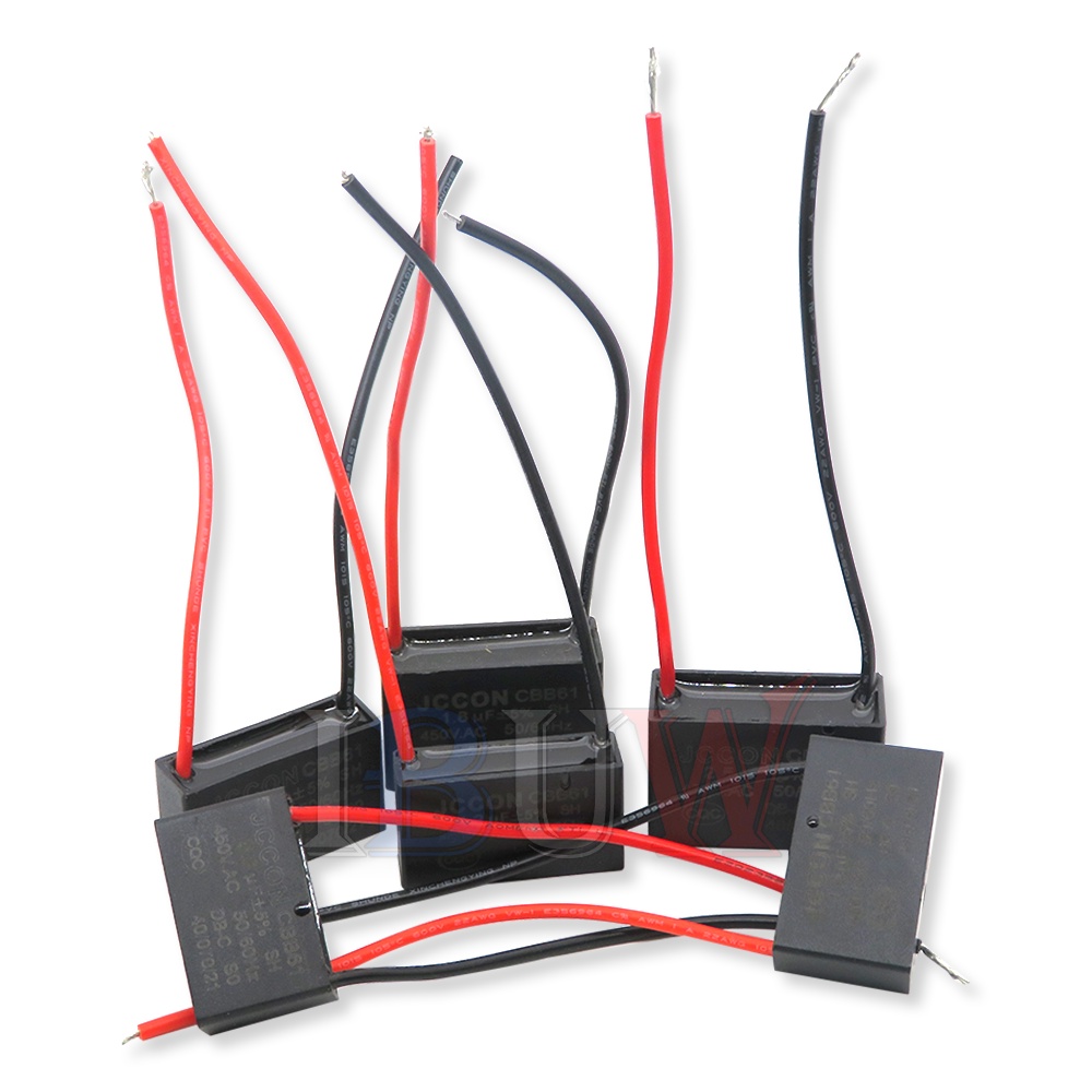 1 Tụ Điện Âm Trần Hình Chữ Nhật CBB61 450V 0.8uF~12uF 1UF 1.2UF 1.5UF 1.8UF 2UF 3UF 3.5UF 4UF 4.5UF