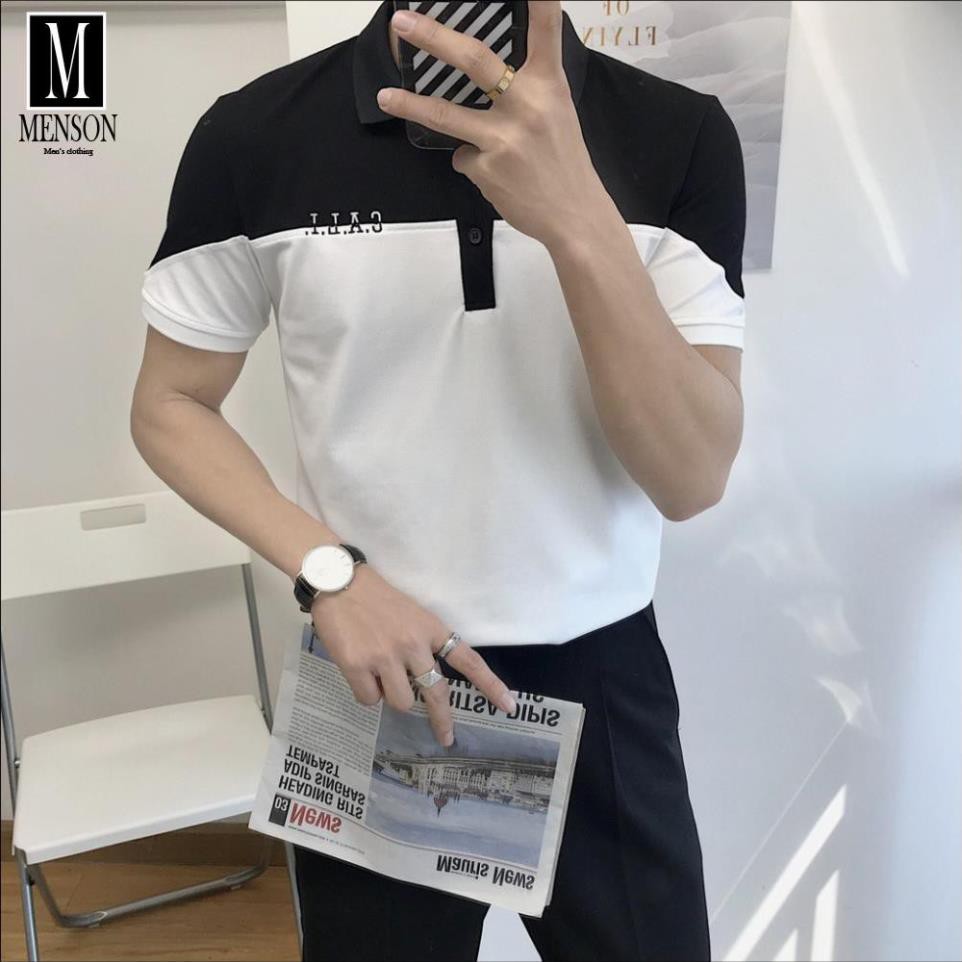 ⭐️SIÊU PHẨM⭐️Áo Phông nam ngắn tay có cổ hai màu cao cấp - Áo thun polo nam mùa hè cổ bẻ chất mát MENSON L73 ❕ '