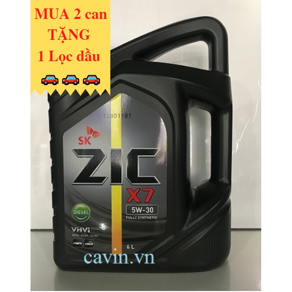Dầu nhớt Zic X7 Diesel 5W30 CI-4  cho xe máy dầu