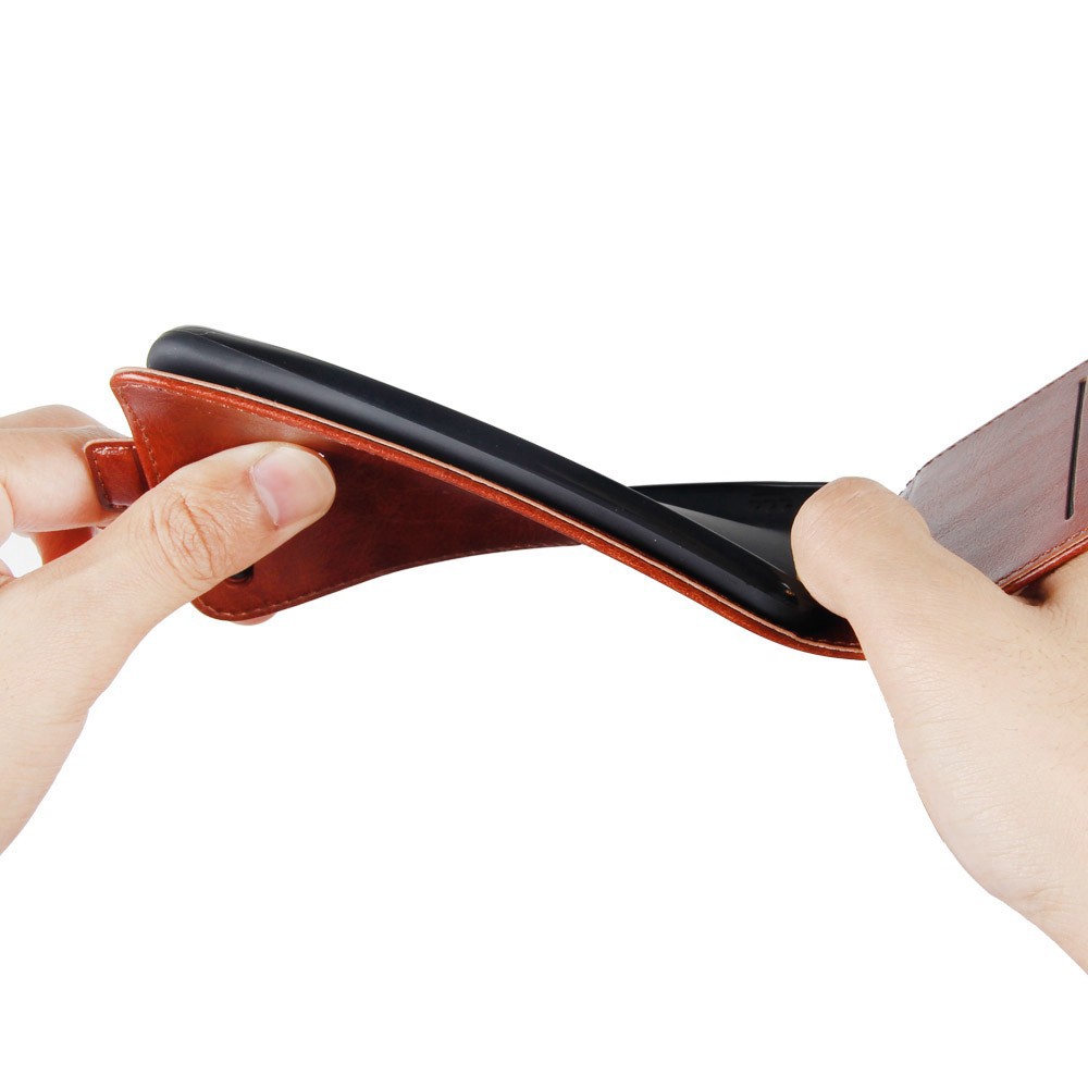 Bao da điện thoại có đế đỡ gấp và ngăn để thẻ sang trọng cho OPPO R15