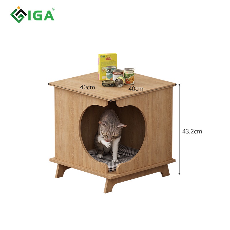 Nhà Cho Mèo IGA- PET Màu Gỗ - GP203
