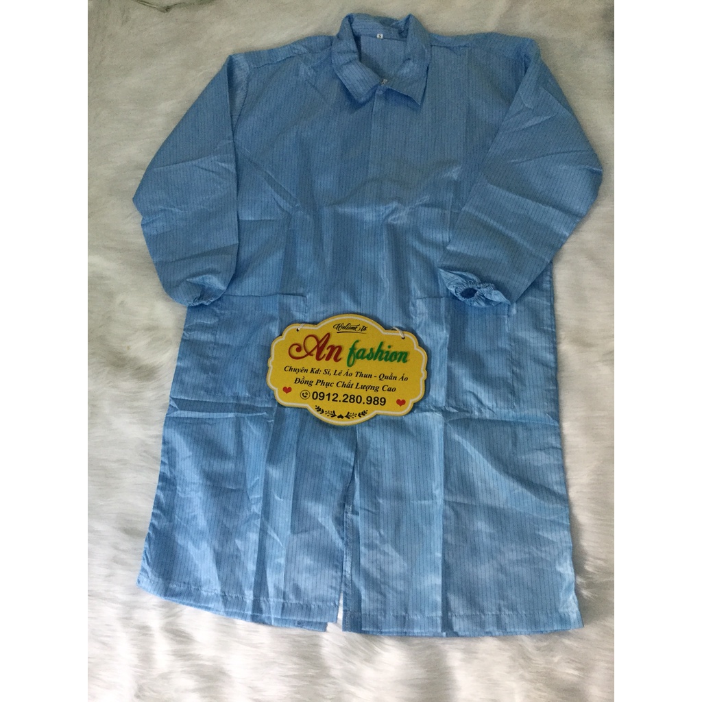 BỘ PHÒNG SẠCH (QUẦN + ÁO BLOUSE DÂY KÉO)_HÌNH CHỤP THẬT