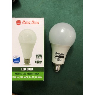 Bóng đèn led tròn 15W Rạng Đông A80N1