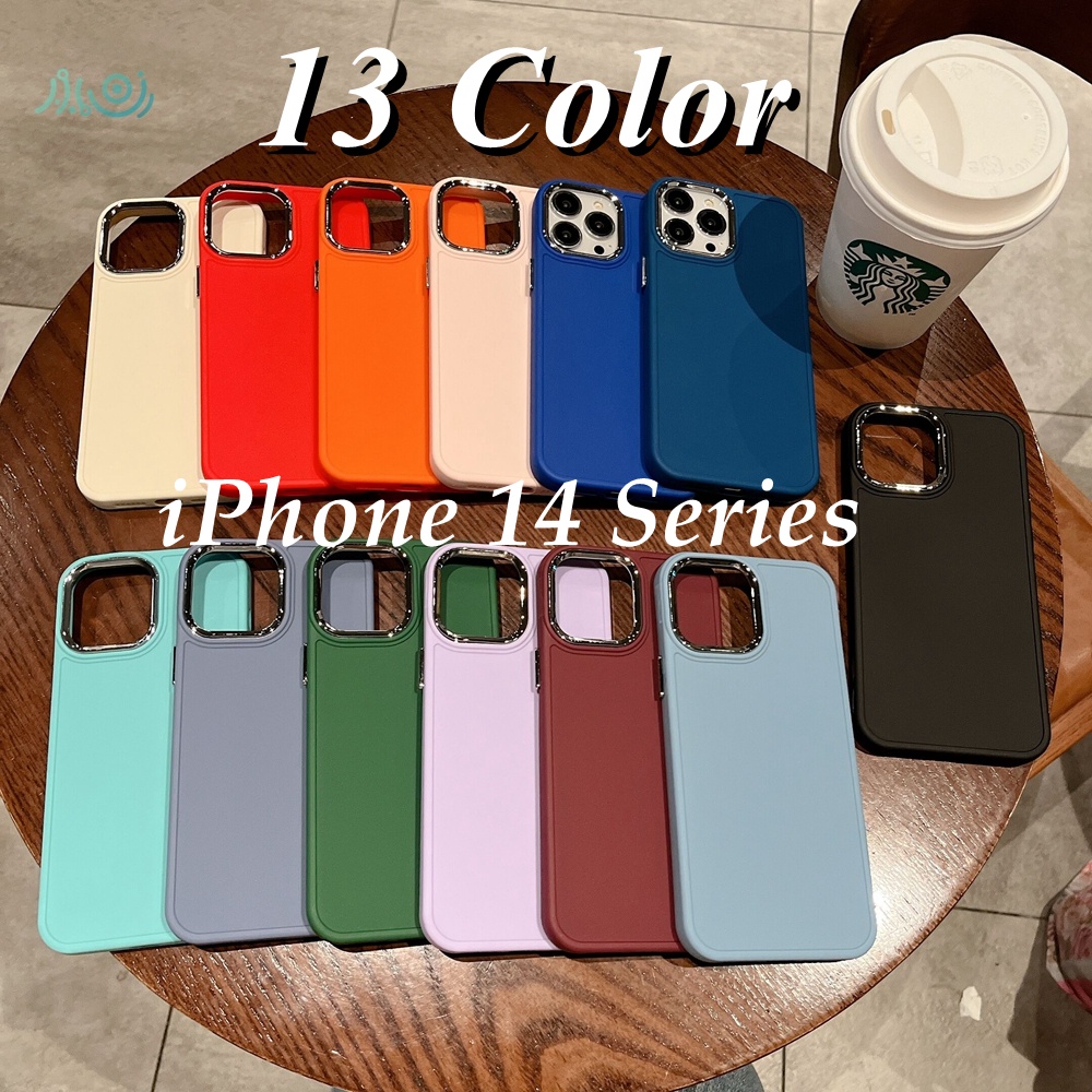 Ốp Điện Thoại Silicon Chống Sốc Màu Kẹo Cho iPhone 14 Pro MAX 14 MAX