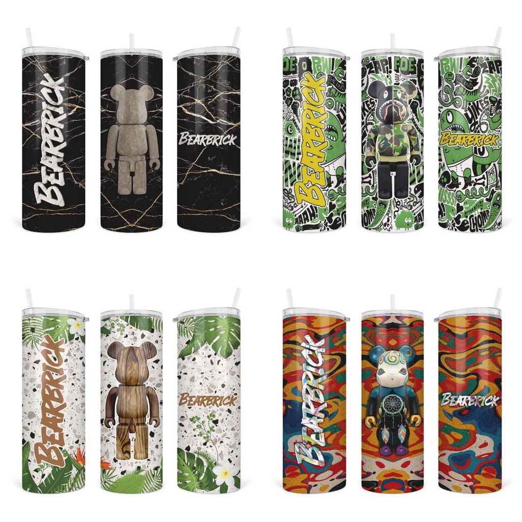 Bình Giữ Nhiệt BearBrick - Ly Giữ Nhiệt Hình BearBrick - Cốc Giữ Nhiệt Hình Bearbrick - Inox 304 - Tỉ Mỉ Studio