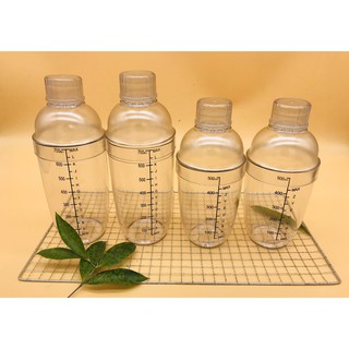 bình lắc( shaker nhựa) vạch đen 350ml.530ml.700ml.1000ml